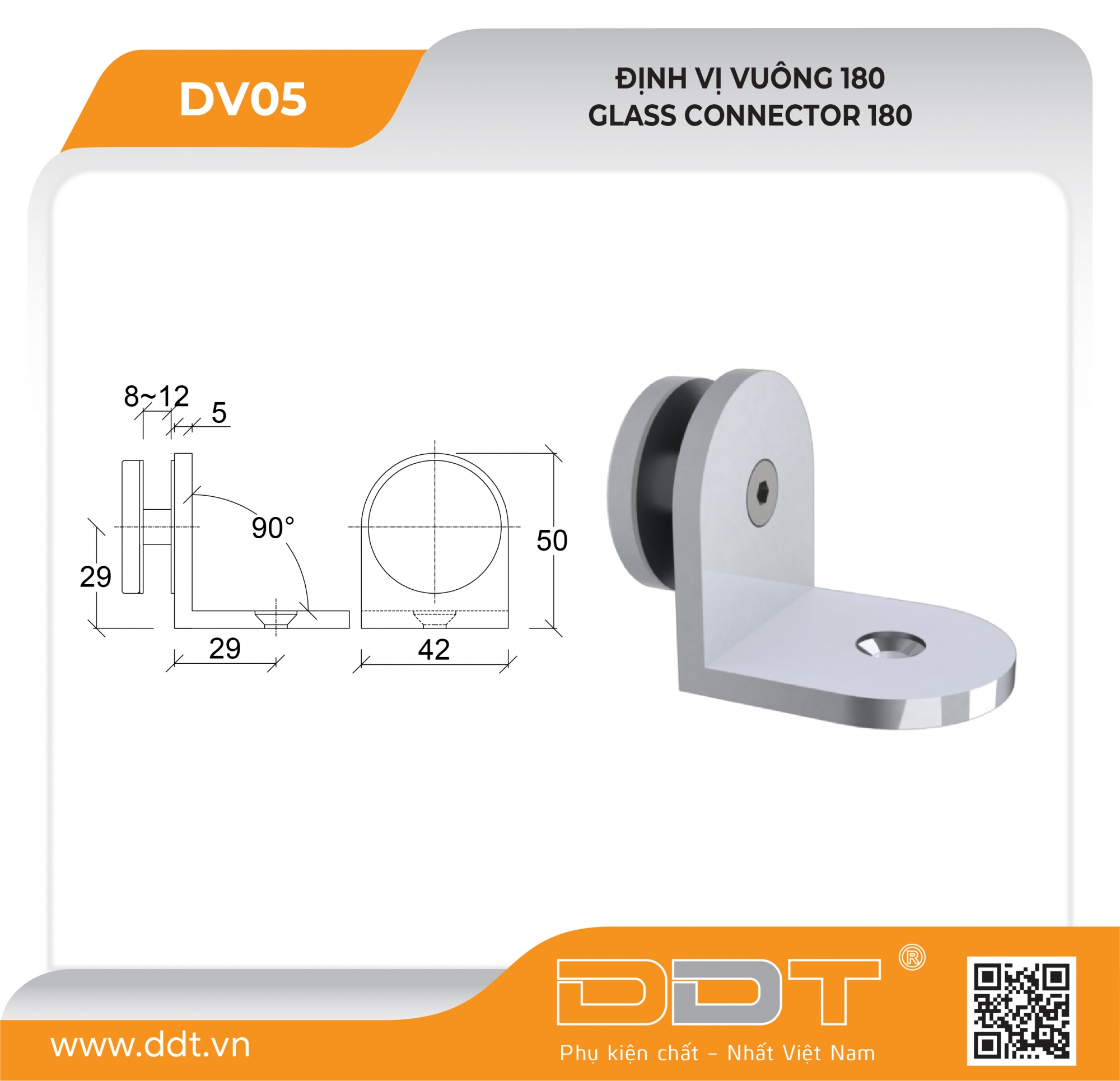 Định vị bích tròn – DV05