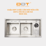 Chậu 2 hộc cân máy rửa cốc DDT.C.100.50.4.GB1.140