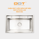 Chậu 1 hộc đơn giật bậc DDT.D.78.50.4.GB