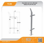 Trụ đơn cao tay uốn dẹp – TC39