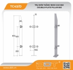 Trụ đơn thẳng 10ly tay đúc vuông góc – TC43/D