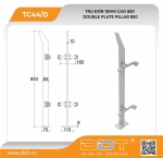 Trụ cao đơn 10ly tay đúc vuông – TC44/D