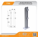 Trụ kép thấp đặc 8 mm -TT02