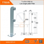 Trụ đơn thấp 12mm đầu tròn -TT03/S